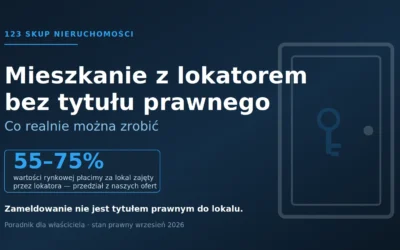 Mieszkanie z lokatorem bez tytułu prawnego — co realnie można zrobić [2026]