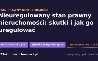 Nieuregulowany stan prawny nieruchomości: skutki i jak go uregulować